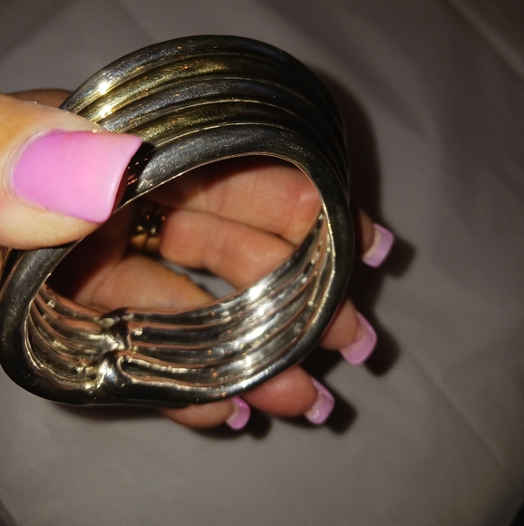 925 solid beautiful cuff bracelet. - Picture 4 of 12